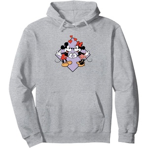 image:imageAmazon Essentials Mickey and Minnie Smiling in Love Valentines Day Pullover HoodieHeather Grey