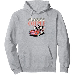 image:imageAmazon Essentials Mickey and Minnie Valentines Day Classic Couple Pullover HoodieHeather Grey