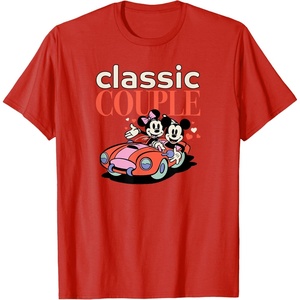 image:imageAmazon Essentials Mickey and Minnie Valentines Day Classic Couple TShirtRed