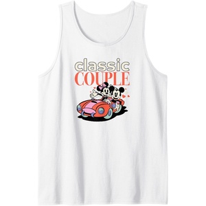 image:imageAmazon Essentials Mickey and Minnie Valentines Day Classic Couple Tank TopWhite