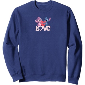 image:imageAmazon Essentials Stitch and Angel Love Valentines Day SweatshirtNavy Blue