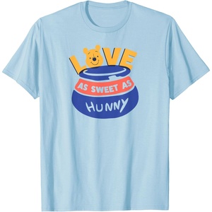 image:imageAmazon Essentials Winnie the Pooh Love As Sweet As Hunny Valentines Day TShirtBaby Blue