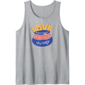 image:imageAmazon Essentials Winnie the Pooh Love As Sweet As Hunny Valentines Day Tank TopHeather Grey