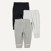 image:imageAmazon Essentials Baby Girls Cotton PullOn Pants MultipacksBlackLight Grey HeatherStripe