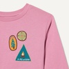 image:imageAmazon Essentials Girls and Toddlers Long Sleeve Cotton TShirts Pack of 3BadgesUnicornWander