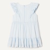 image:imageAmazon Essentials Girls and Toddlers Ruffle Woven DressLight Blue Stripes