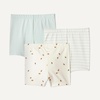 image:imageAmazon Essentials Toddler and Baby Girls Cotton Stretch Jersey Bike ShortsPale Mint GreenBeesFrench Stripe