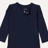 image:imageAmazon Essentials Unisex Babies LongSleeve Cotton Henley Bodysuits Pack of 2Oatmeal HeatherNavy