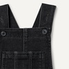 image:imageAmazon Essentials Unisex Babies Soft Stretch RegularFit Denim OverallsBlack Wash