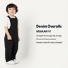 image:imageAmazon Essentials Unisex Babies Soft Stretch RegularFit Denim OverallsBlack Wash