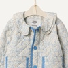 image:imageAmazon Essentials x Sofia Grainge Toddler and Baby Girls Midweight Quilted Field Jacket with RuffleIvory Blue Outlined Blooms