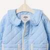 image:imageAmazon Essentials x Sofia Grainge Toddler and Baby Girls Midweight Quilted Field Jacket with RuffleLight Blue