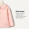 image:imageAmazon Essentials x Sofia Grainge Toddler and Baby Girls Midweight Quilted Field Jacket with RufflePink