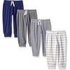 Grey Heather/Navy/Stripe