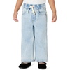 image:imageAmazon Essentials Baby Girls Soft Stretch RelaxedFit Wide Leg JeansClassic Light Wash