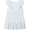 image:imageAmazon Essentials Girls and Toddlers Ruffle Woven DressLight Blue Stripes