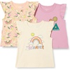 image:imageAmazon Essentials Girls and Toddlers Sleeveless Ruffle TShirtBadgesUnicornWander