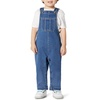 image:imageAmazon Essentials Unisex Babies Soft Stretch RegularFit Denim OverallsMedium Blue Vintage