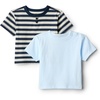 image:imageAmazon Essentials x Sofia Grainge Baby Boys Cotton Short Sleeve Crewneck TShirtsLight BlueStripe