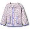 image:imageAmazon Essentials x Sofia Grainge Toddler and Baby Girls Midweight Quilted Field Jacket with RuffleBlue Ivory Delicate Floral