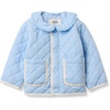 image:imageAmazon Essentials x Sofia Grainge Toddler and Baby Girls Midweight Quilted Field Jacket with RuffleLight Blue