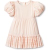 image:imageAmazon Essentials x Sofia Grainge Toddler and Baby Girls Puff Sleeve DressPeach Classic Stripe
