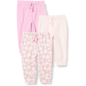 image:imageAmazon Essentials Baby Girls Cotton PullOn Pants MultipacksPinkApples