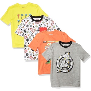 image:imageAmazon Essentials Disney  Marvel  Star Wars Boys and Toddlers ShortSleeve TShirts Previously Spotted Zebra Multipacks4pack Marvel Power