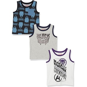image:imageAmazon Essentials Disney  Marvel  Star Wars Boys and Toddlers Sleeveless Tank Top TShirts Previously Spotted Zebra