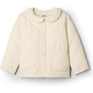 image:imageAmazon Essentials x Sofia Grainge Toddler and Baby Girls Midweight Quilted Field Jacket with RuffleIvory