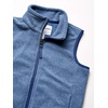 image:imageAmazon Essentials Boys and Toddlers Full Zip Polar Fleece VestBlue Heather