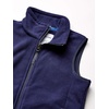 image:imageAmazon Essentials Boys and Toddlers Full Zip Polar Fleece VestNavy