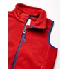 image:imageAmazon Essentials Boys and Toddlers Full Zip Polar Fleece VestRed