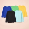 image:imageAmazon Essentials Boys and Toddlers LongSleeve Cotton TShirts5pack Space Dino