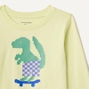 image:imageAmazon Essentials Boys and Toddlers LongSleeve Cotton TShirtsPastel Green Pixel Dino