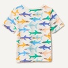 image:imageAmazon Essentials Boys and Toddlers Short Sleeve Tee Shirts Cotton JerseyIvory Sharks