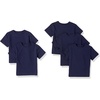 image:imageAmazon Essentials Boys and Toddlers Short Sleeve Tee Shirts Cotton JerseyNavy