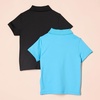 image:imageAmazon Essentials Boys and Toddlers ShortSleeve Active Performance Polo Shirts for School Uniform Pack of 2Aqua BlueBlack