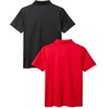 image:imageAmazon Essentials Boys and Toddlers ShortSleeve Active Performance Polo Shirts for School Uniform Pack of 2BlackRed