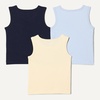 image:imageAmazon Essentials Boys and Toddlers Tank TopsBeigeLight BlueNavy