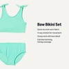 image:imageAmazon Essentials Girls Bow Detail TwoPiece Bikini SwimsuitBright Mint Green