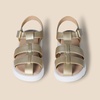 image:imageAmazon Essentials Girls Closed Toe Fisherman SandalsPale Metallic Gold Faux Leather