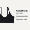 image:imageAmazon Essentials Girls Cotton Jersey Vneck Training Bralettes Pack of 2Black  White