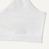 image:imageAmazon Essentials Girls Cotton Jersey Vneck Training Bralettes Pack of 2White