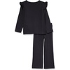 image:imageAmazon Essentials Girls WideRib Outfit SetBlack