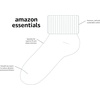 image:imageAmazon Essentials Girls and Toddlers Cotton Blend Ankle Uniform Turn Cuff SocksWhite