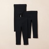 image:imageAmazon Essentials Girls and Toddlers Cotton Stretch Leggings3pack BlackBlackBlack