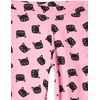 image:imageAmazon Essentials Girls and Toddlers Cotton Stretch Leggings5pack Pink Cat