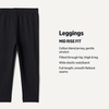 image:imageAmazon Essentials Girls and Toddlers Cotton Stretch LeggingsBlack