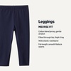 image:imageAmazon Essentials Girls and Toddlers Cotton Stretch LeggingsBlack Navy